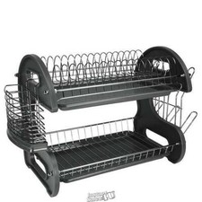 HomeBasics Dish Drying Rack Utensil Holder Si...