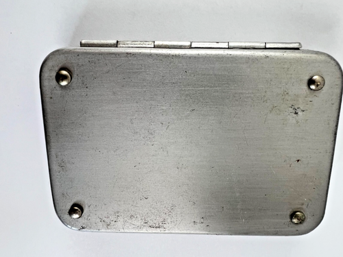 Wheatley Silmalloy Vintage Fly Box Holder Aluminum Case ~ 2.5 x 3.5 Preowned - Picture 3 of 14