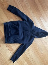 PUMA Youth Boy's Fleece Logo Hoodie Sweatshirt X-Small 5/6 , Black 