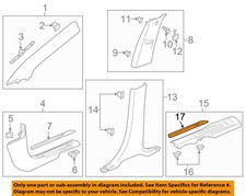 GM OEM 18-23 Enclave Pillars, Rocker Floor Interior Trim-Plate 84362772