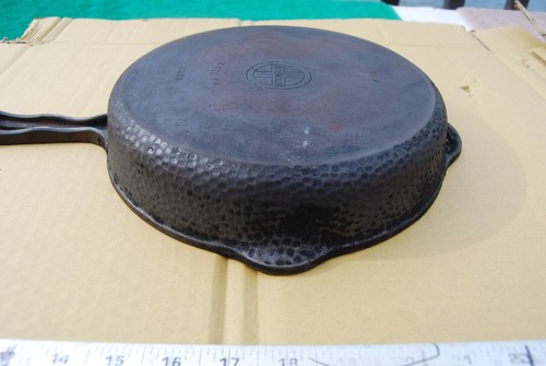 Vintage Hammered Cast Iron Griswold Erie Pa No.8 #2008 Frying Skillet Pan - Picture 10 of 17