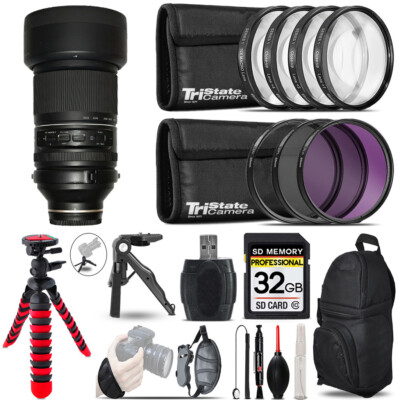 Tamron 150-500mm f/5-6.7 III VXD Lens for Sony +MACRO UV-CPL-FLD Filter-32GB Kit