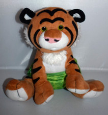 Melissa  Doug Baby Tiger Plush Doll Toy in Green Removable Diaper