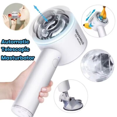 Male Mastubator Blowjob Automatic Telescopic Penis Sex Toy Men Masturbators  Cup