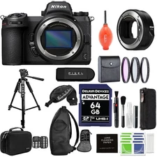 Nikon Z7 II Mirrorless Camera with FTZ II Mount Adapter & Bundle Accessory