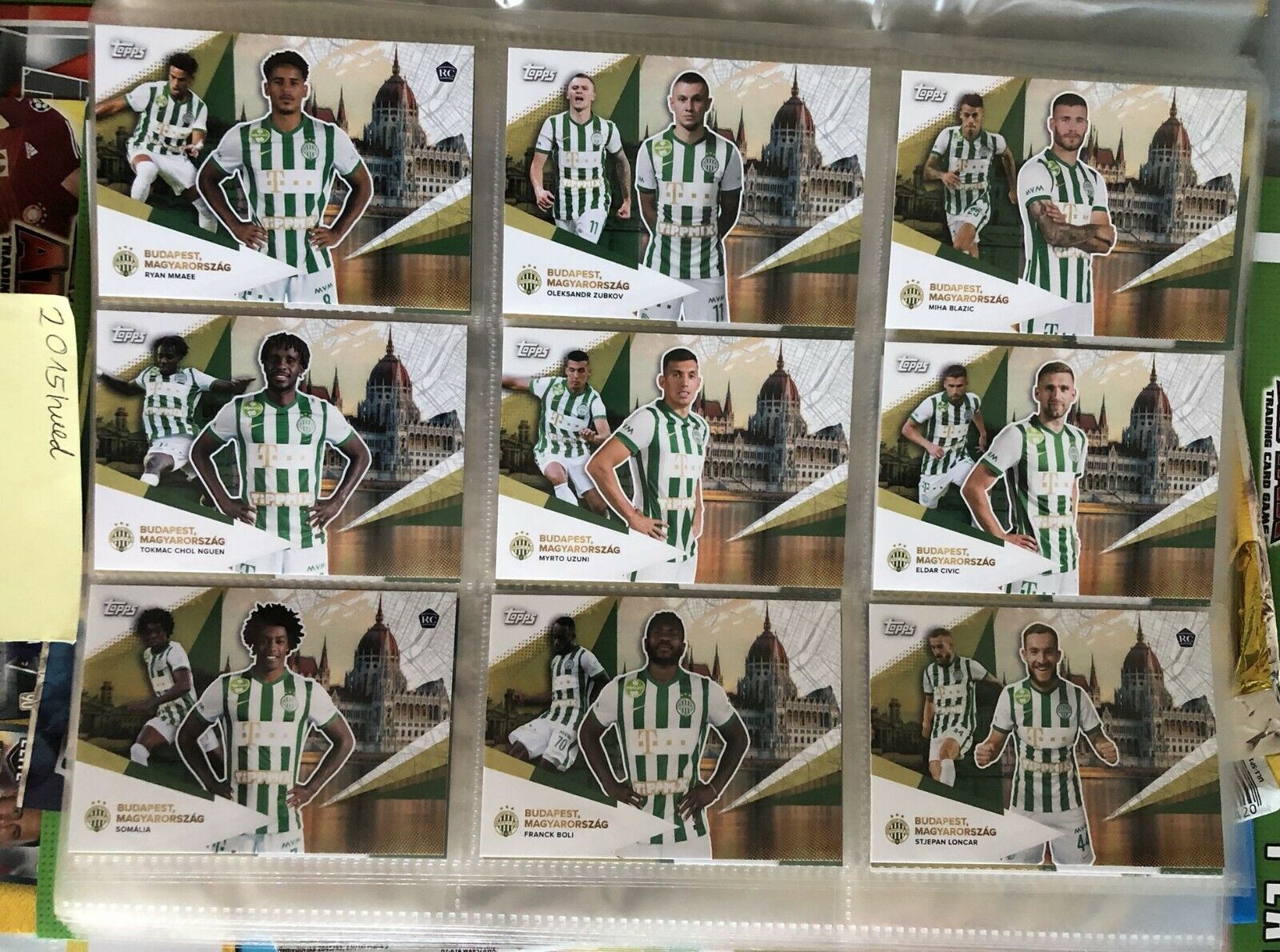 Topps Official Team set 2021/22: 50 Exclusive Cards Ferencvarosi