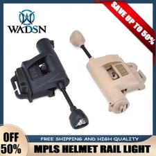 Tactical MPLS Helmet Flashlight Rail Light IR Headlamp Signal Lights Lamp Safety
