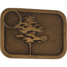 Brass Tree Colorado Western Hippie Boho Cowgirl Cowboy 70s Vtg Belt Buckle