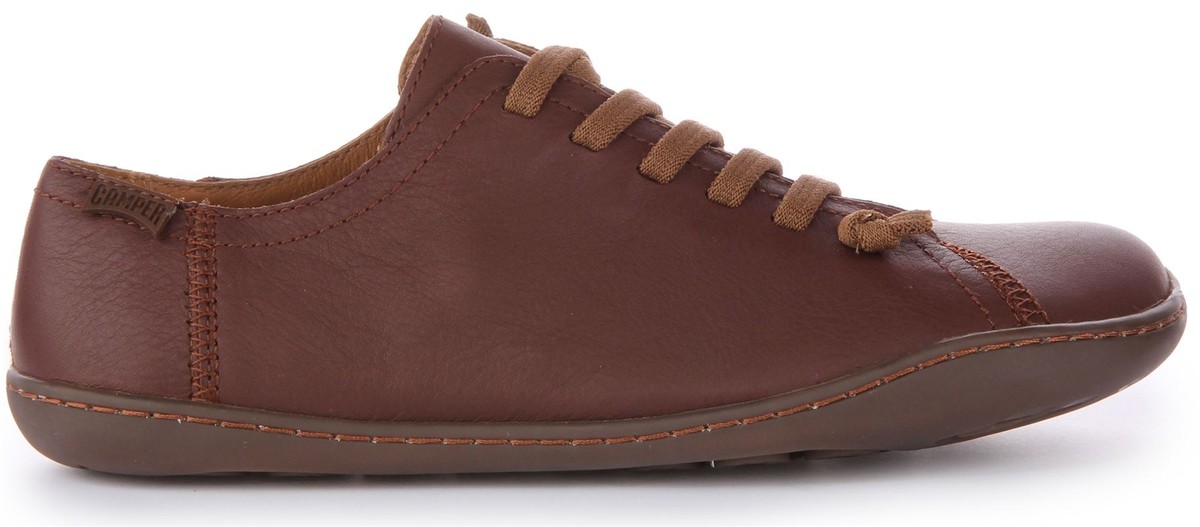 Camper Peu Cami Slip On Wide Fit Casual Leather Shoe Womens Brown