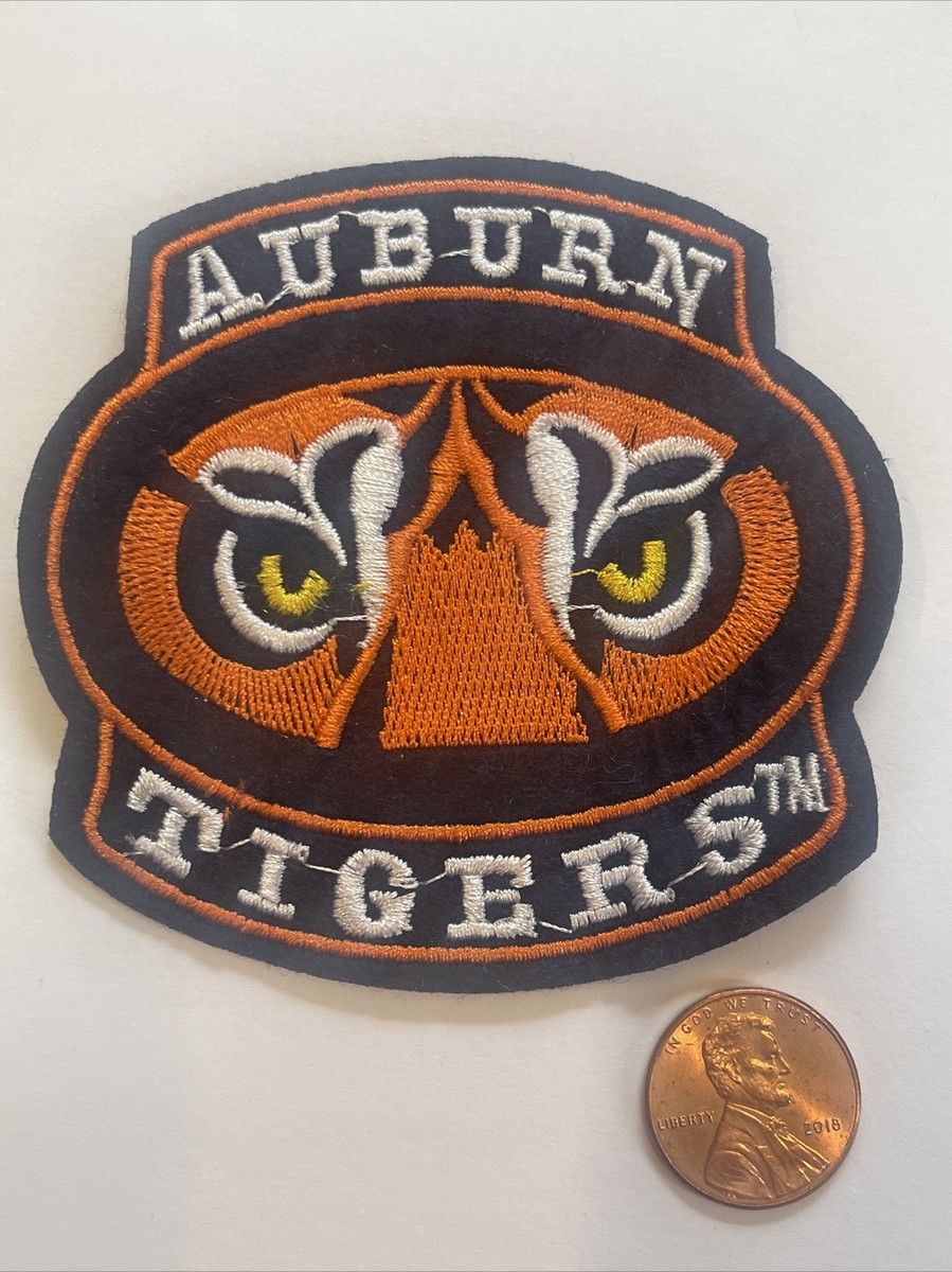 Tigres Auburn "War Eagle" Vintage En Fer Brodé Sur Patch NOS 4,0" X 2,0" A1 - Foto 4