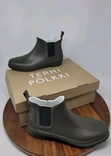 Terhi Polkki Anton Rainboot Moss Green Rain Boot Uk 6.5 FR 40 EUR 26.5 US 8.5