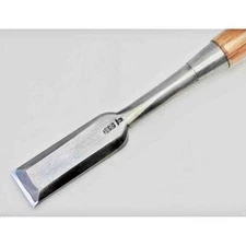 Tasai Tataki Nomi Japanese Timber Chisels Polished Finish Blue Steel Red Oak