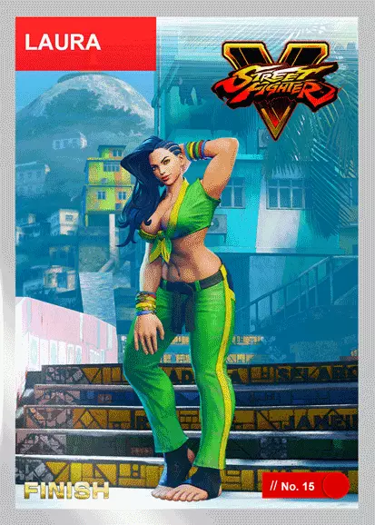 Laura (power 1) FOIL - 2021 Street Fighter NFT Series 1 - MINT# 1,285