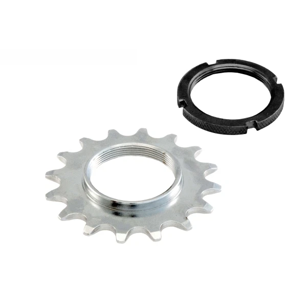 Couronne Fixe 12 Dents + Bague De Serrage MICHE Pour Pignon Fixe Piste - 32,6 X 24 Tpi