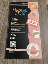 NEW Happy Planner Sunshine Vibes Sticker Book- 614 Pieces
