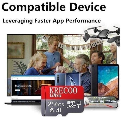 128GB 256GB 1TB Micro SD Card Memory Card TF Card with Free Adapter High Speed - Picture 4 of 17