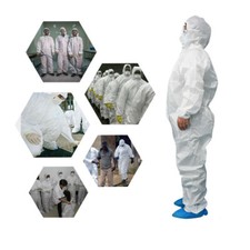 Hazmat Suit Anti-Virus Protection Clothing Safety Coverall Disposable Healthcare
