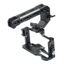 FEICHAO CNC DSLR Camera Cage Cold Shoe W / Handle Grip Handle Screw for Sony ZV1