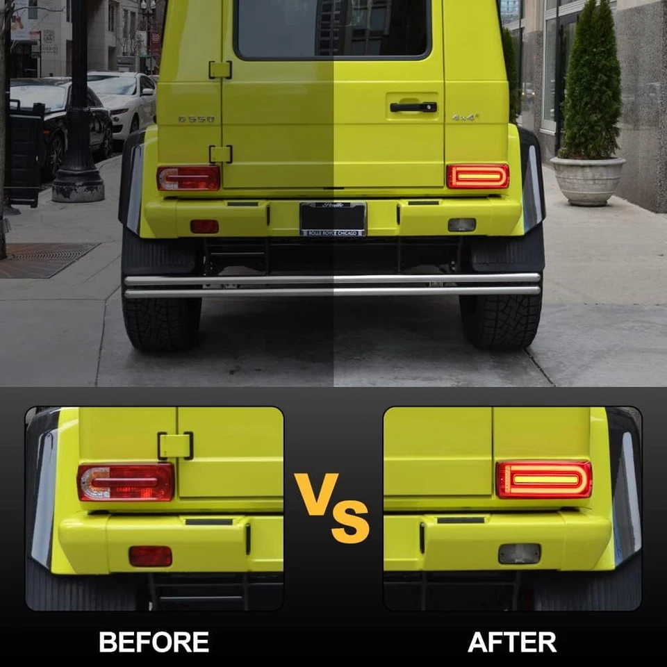 W463 LED Tail Light Signal For 1999-2018 Mercedes Benz G500 G550 G55 AMG G-Wagon - Imagem 3 de 4