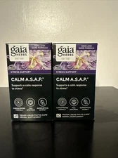 Gaia Herbs Calm A.S.A.P. - 120 (60x2) Vegan Capsules,