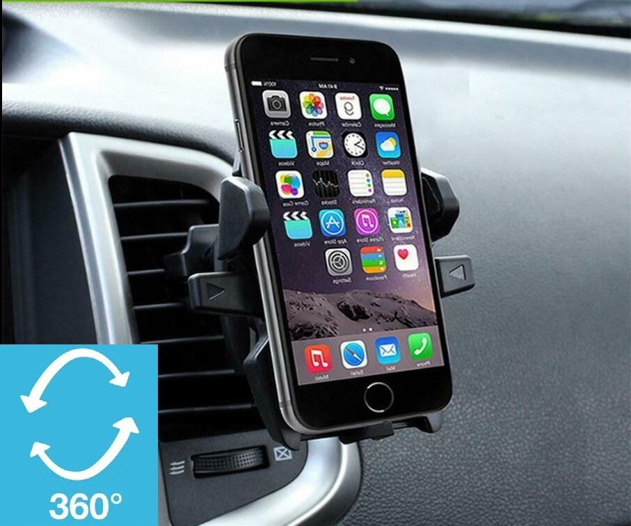 Car Air Vent Cell Phone Mount Holder Stand One Touch Compatible Any Smartphone