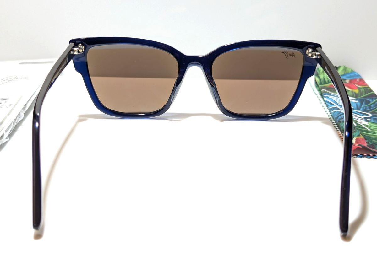 Maui Jim Kou Sunglasses Polarized Navy Blue Frame Blue Lenses 55-19-143 MJ884-03 MAUI JIM KOU MJ 884-03 NAVY BLUE W/ BLUE HAWAII POLARIZED  main image 2