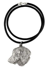 Dachshund Coarse Hair Dachshund Teckel IV - Necklace With Dog,Silver-Plated