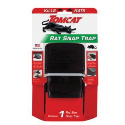 8 PAK Tomcat Rat Snap Trap is a reusable kill trap that is perfect for indoor...