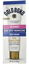 Gold Bond Ultimate DARK SPOT Minimizing Body Cream 2oz