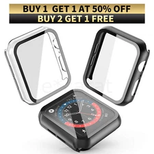 For Apple Watch 7 6 5 4 3 2 SE Cover Case Screen Protector 38/40/41/42/44/45/49