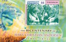 MODERN GEMS - Dominica 2005 Fairy Tales - Souvenir Stamp Sheet Scott 2547 - MNH