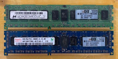 RAM 2x2GB HP 500202-061 Arbeitsspeicher DDR3 6x2GB RDIMM ECC 2Rx8 PC3-10600R
