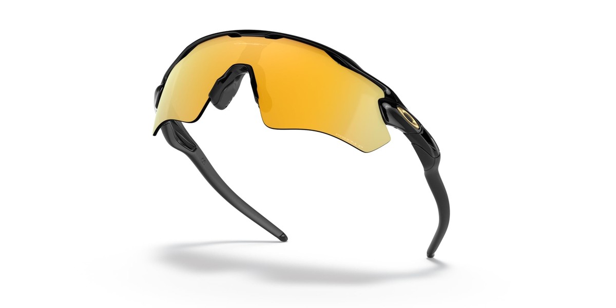 Oakley OO9208-C938 Sunglasses- Black/Gold Oakley OO9208 Radar Ev Path Prizm Shiny Black, Rose Gold  main image 3