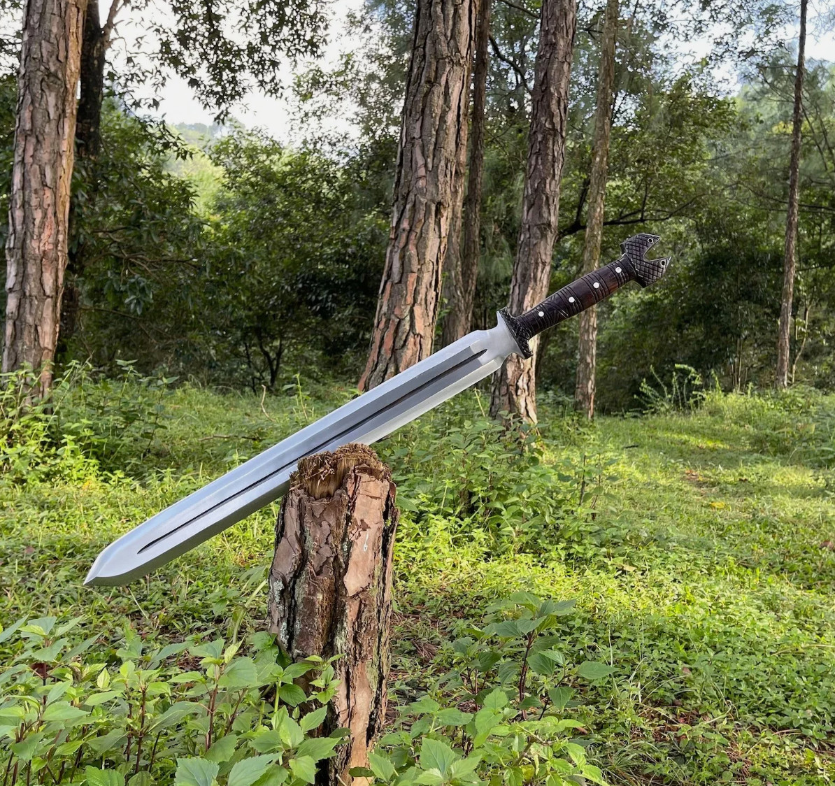 Espada Spatha romana antigua totalmente funcional y afilada total 30"