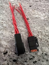 18 AWG Black Deutsch DTM 6 Pin Waterproof Connector All Red Wire Pigtail