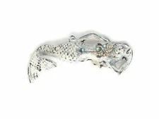 Metal Mermaid Wall Hook Shabby Beach Nautical Decor Bling cottagecore fantasy