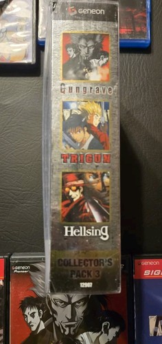 Geneon Collector's Pack 1. Trigun Hellsing Gungrave. DVD Baily Box Anime 3 Discs - Picture 5 of 5