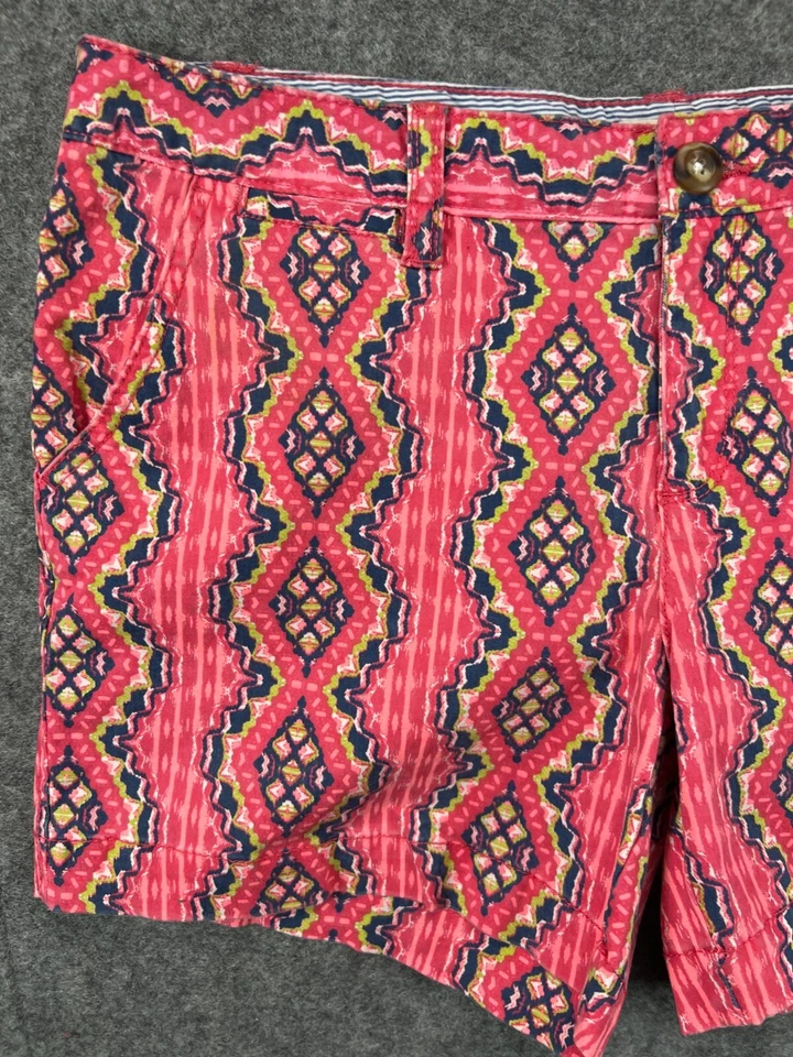 Pantalones Cortos Rojo Camel Para Mujer 11 Rosa Diseño Isla Justa Chino Exterior Informal Damas Foto 3 de 4