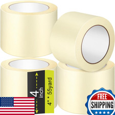 Fainne 4 Rolls 4" x 55 Yards Masking Tape General Purpose Painting