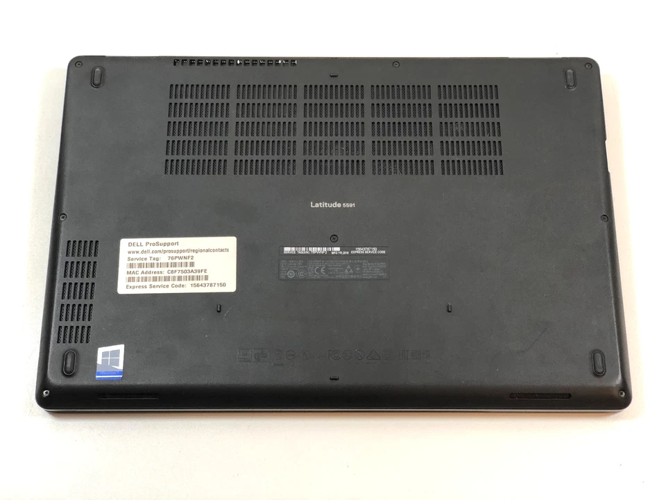 DELL Latitude 5591 Laptop 15,6", Intel i5-8400H, 8GB RAM 256GB M.2 SSD Win11 #2 - Bild 4 von 4