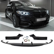 Sport-Performance Frontspoiler Lippe schwarz glanz f�r BMW 2er F22 F23 M-Paket