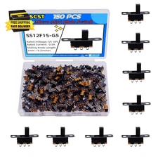 150PCS Micro Mini Slide Switch SPDT 1P2T Toggle Switches 2 Position 3 Pin On-Off