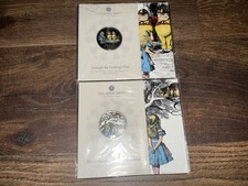 Alice’s Adventures In Wonderland coloured £5 2 Coin Set