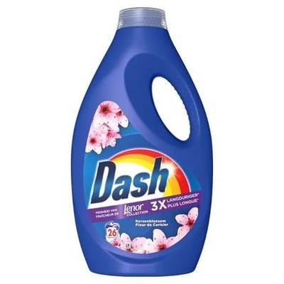 10,93 /L- 5x Dash Flüssigwaschmittel Lenor Collection- Kirschblüte-1,17 Lit./26W