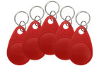 5x RFID 125KHz Chipschlüsselanhänger türöffner (rot)