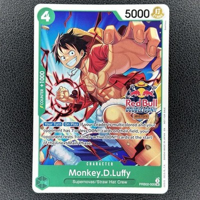 Monkey.D.Luffy (Red Bull Double Don!!) PRB02-005 One Piece