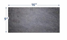 9" x 16" Steel Rectangle Plate -- 1/4" Thick-A36 Hot Rolled