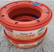 Diaper Genie Diaper Disposal Pail System Refill Clean Laundry Antimicrobial 2pk