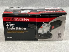 Drill Master 120 Volt 4-1/2" Angle Grinder 4.3 Amp 10,000 RPM New Open Box