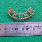 WW1 British Army The Welsh Regiment Shoulder Title Badge Line Infantry